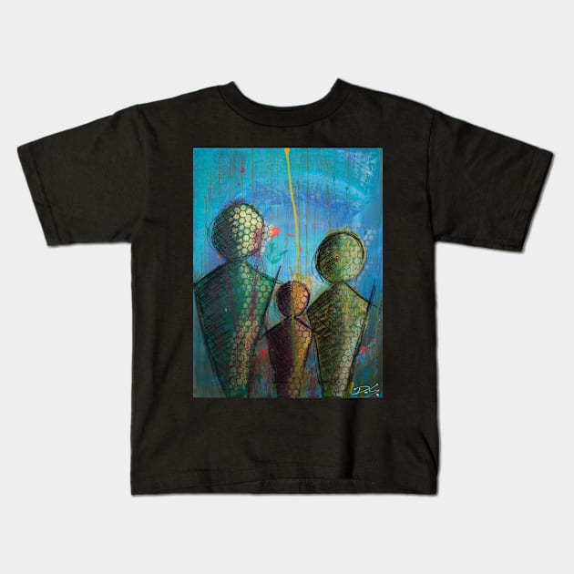 conversation #9 Kids T-Shirt by ds-arts